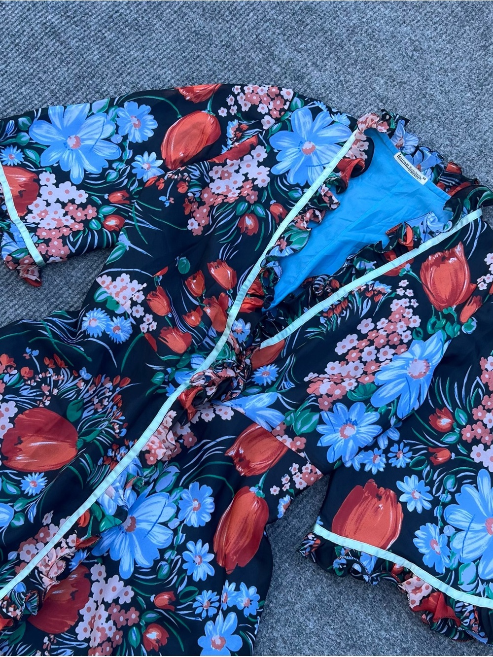 Vintage 60s Italian Robe - Picture 4 of 7